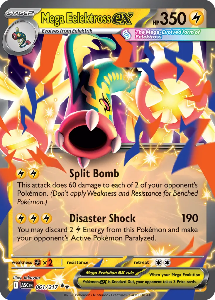 Mega Eelektross ex (ASC 061) – Ascended Heroes – Normal