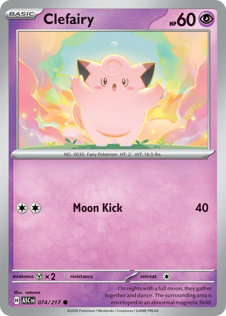 Clefairy (ASC 074) – Ascended Heroes – Normal