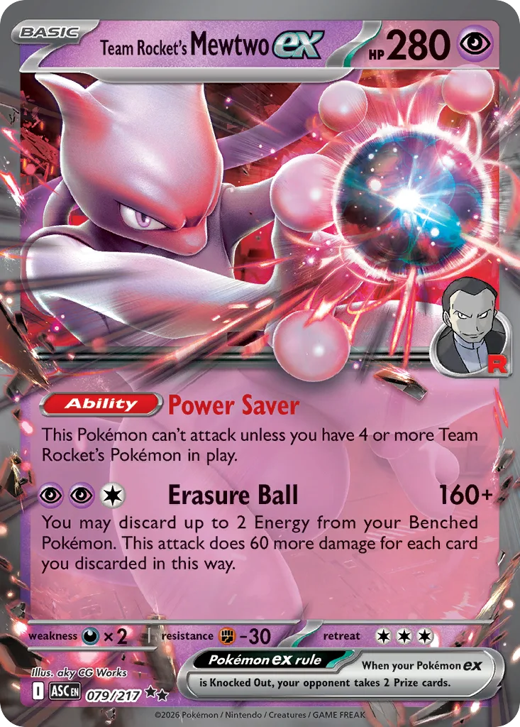 Team Rocket's Mewtwo ex (ASC 079) – Ascended Heroes – Normal
