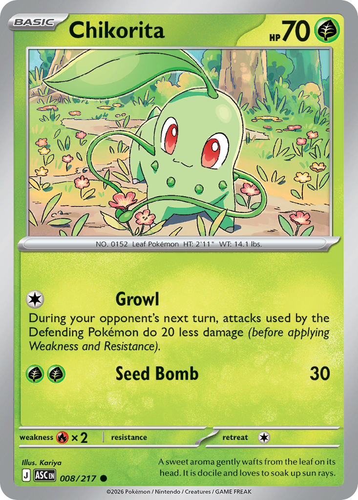 Chikorita (ASC 008) – Ascended Heroes – Normal