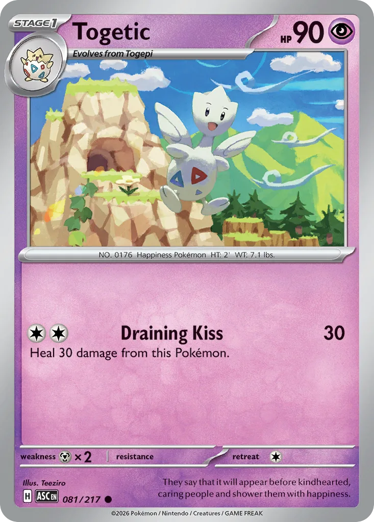 Togetic - Reverse Holo - Ball Pattern (ASC 081) – Ascended Heroes – Normal