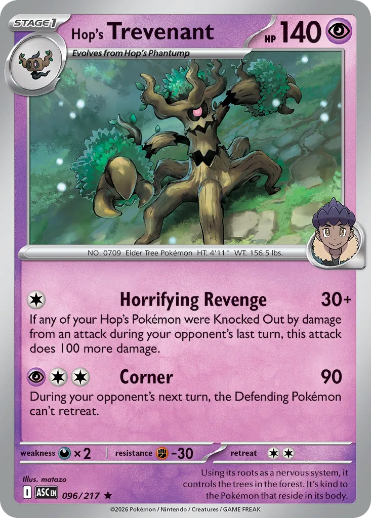 Hop's Trevenant - Holo (ASC 096) – Ascended Heroes – Normal