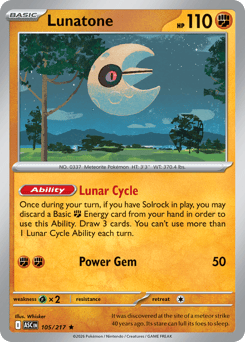 Lunatone - Reverse Holo - Ball Pattern – Ascended Heroes – Reverse Holo