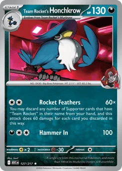 Team Rocket's Honchkrow - Holo