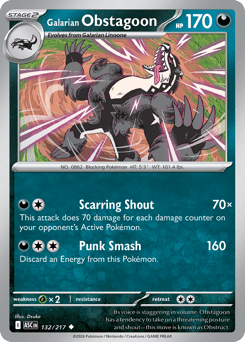 Galarian Obstagoon - Reverse Holo - Ball Pattern – Ascended Heroes – Reverse Holo