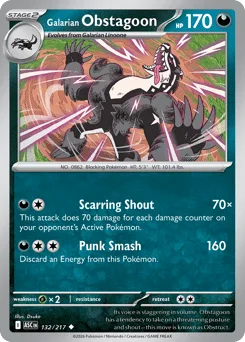 Galarian Obstagoon - Reverse Holo - Energy Pattern