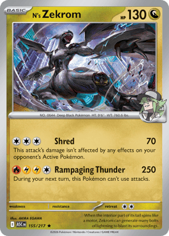 N's Zekrom - Reverse Holo - Ball Pattern – Ascended Heroes – Reverse Holo