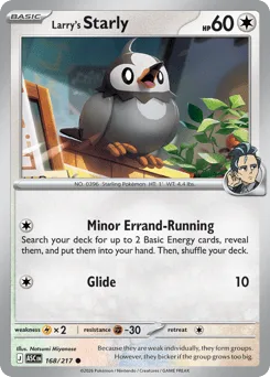 Larry's Starly - Reverse Holo - Ball Pattern