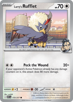 Larry's Rufflet - Reverse Holo - Energy Pattern – Ascended Heroes – Reverse Holo