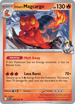 Ethan's Magcargo - Reverse Holo - Ball Pattern – Ascended Heroes – Reverse Holo