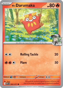 N's Darumaka - Reverse Holo - Ball Pattern – Ascended Heroes – Reverse Holo
