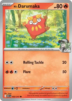 N's Darumaka - Reverse Holo - Energy Pattern