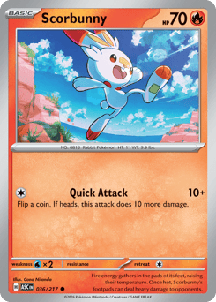Scorbunny - Reverse Holo - Energy Pattern – Ascended Heroes – Reverse Holo