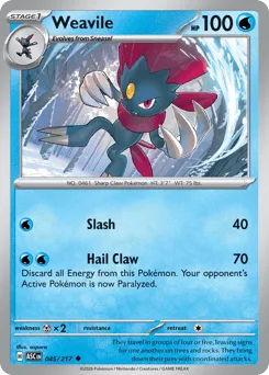 Weavile - Reverse Holo - Ball Pattern