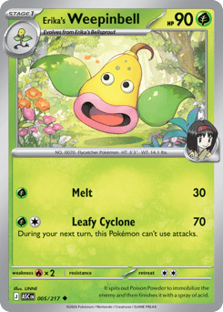 Erika's Weepinbell - Reverse Holo - Ball Pattern – Ascended Heroes – Reverse Holo