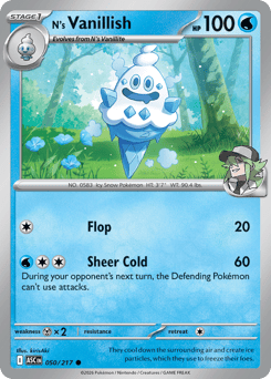 N's Vanillish - Reverse Holo - Ball Pattern – Ascended Heroes – Reverse Holo