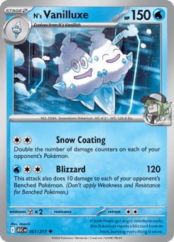 N's Vanilluxe - Reverse Holo - Ball Pattern – Ascended Heroes – Reverse Holo