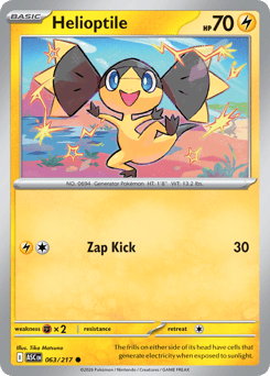 Helioptile - Reverse Holo - Ball Pattern – Ascended Heroes – Reverse Holo