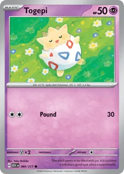 Togepi - Reverse Holo - Energy Pattern
