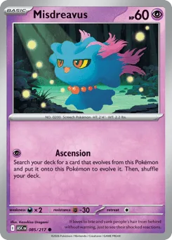 Misdreavus - Reverse Holo - Energy Pattern