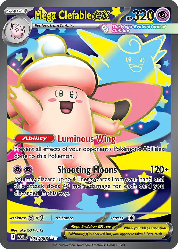 Mega Clefable ex (POR 103) – Perfect Order – Normal
