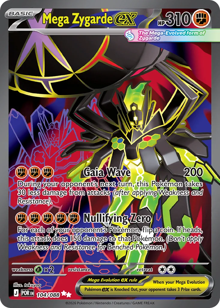 Mega Zygarde ex (POR 104) – Perfect Order – Normal