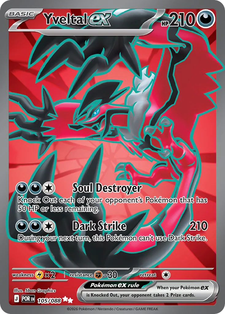 Yveltal ex (POR 105) – Perfect Order – Normal