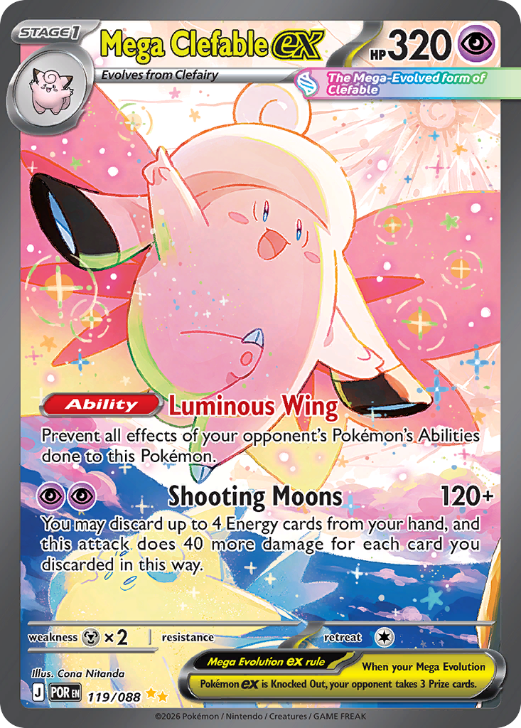 Mega Clefable ex (POR 119) – Perfect Order – Normal