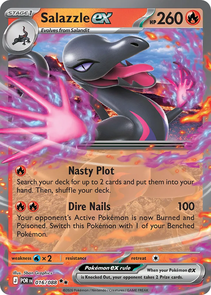 Salazzle ex (POR 016) – Perfect Order – Normal