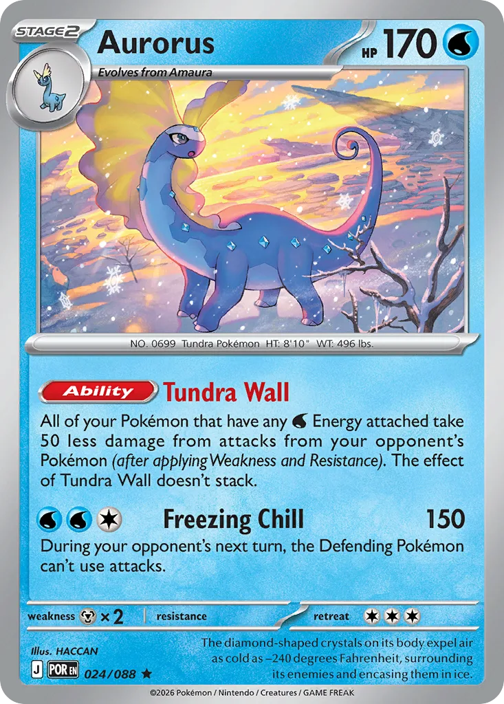 Aurorus - Holo (POR 024) – Perfect Order – Normal
