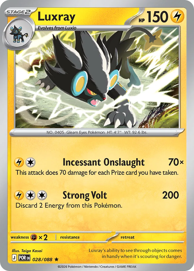 Luxray - Holo (POR 028) – Perfect Order – Normal
