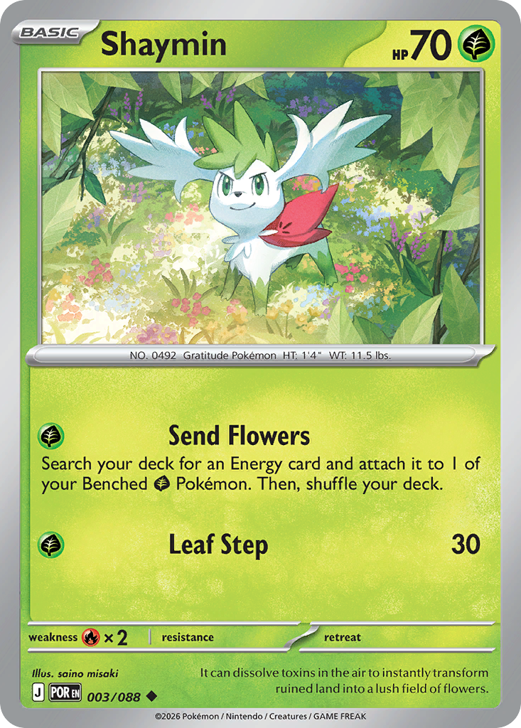 Shaymin (POR 003) – Perfect Order – Normal