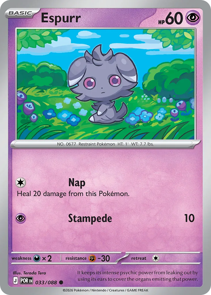 Espurr (POR 033) – Perfect Order – Normal