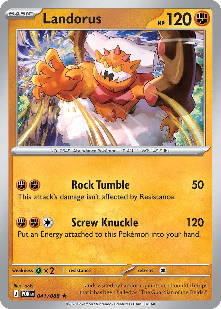 Landorus - Holo (POR 041) – Perfect Order – Normal