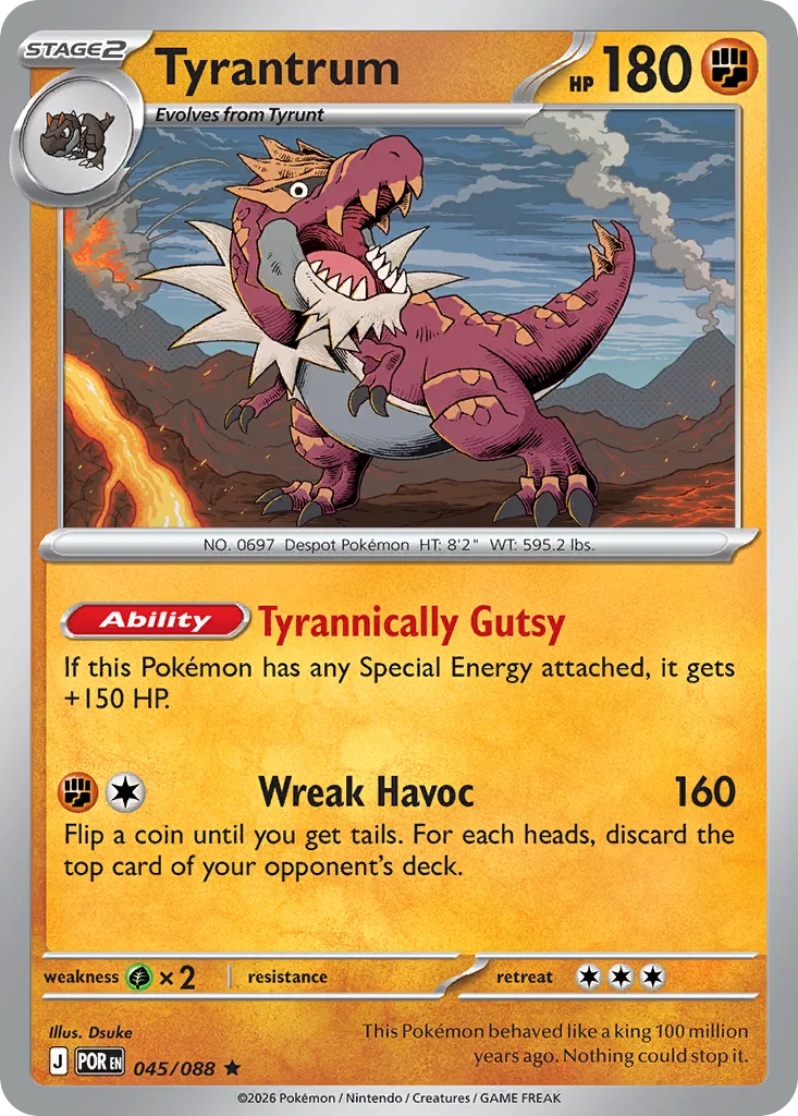 Tyrantrum - Holo (POR 045) – Perfect Order – Normal