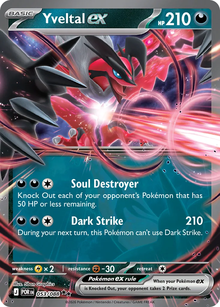 Yveltal ex (POR 053) – Perfect Order – Normal