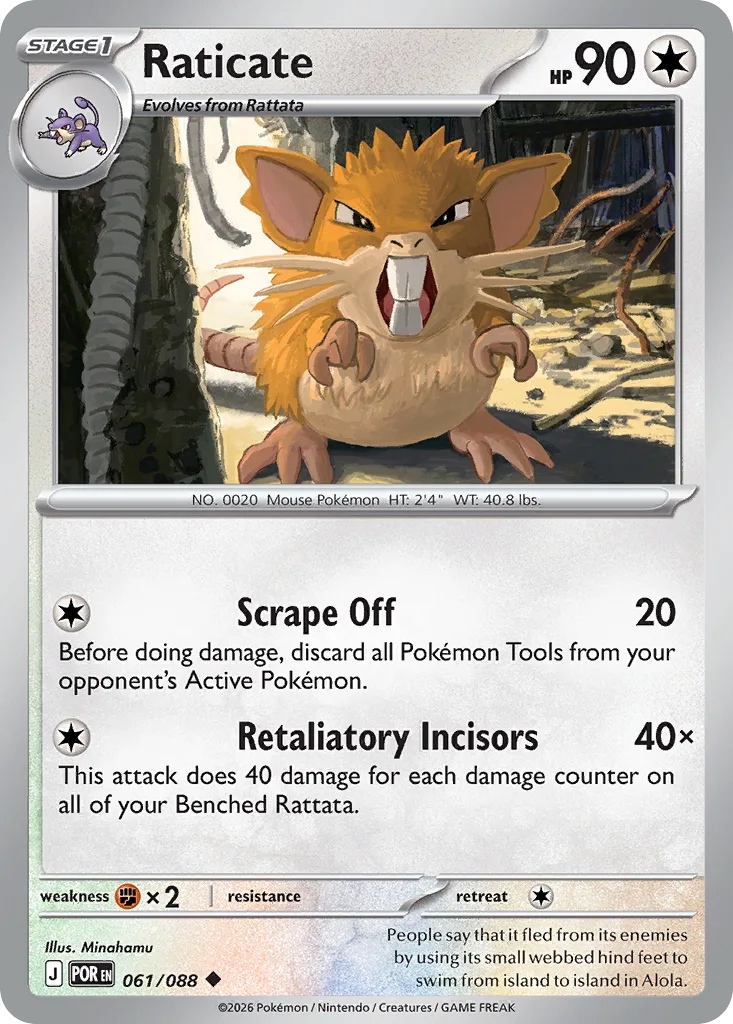 Raticate (POR 061) – Perfect Order – Normal