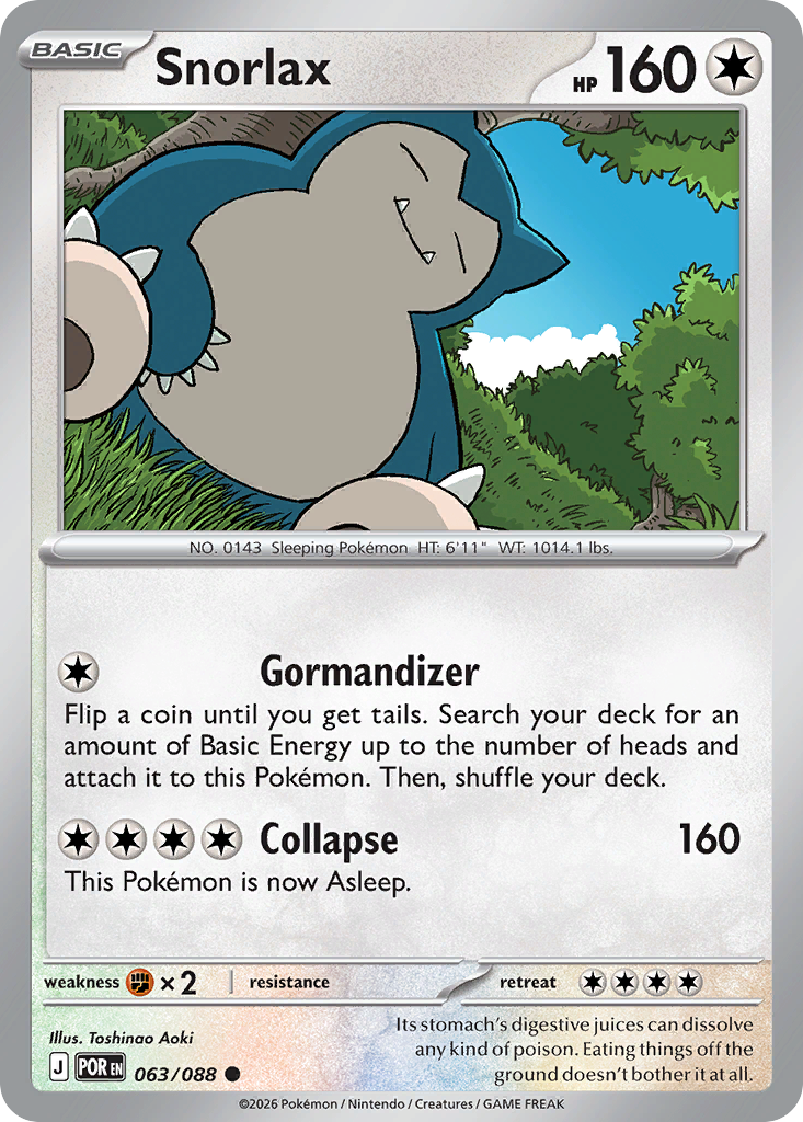 Snorlax (POR 063) – Perfect Order – Normal