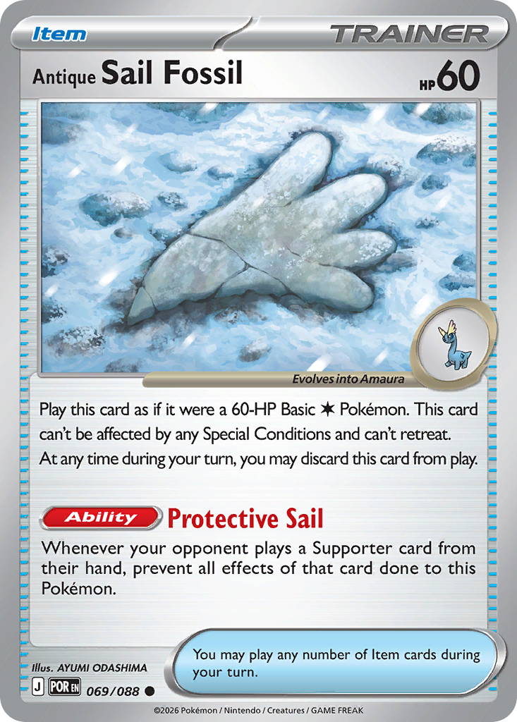 Antique Sail Fossil (POR 069) – Perfect Order – Normal