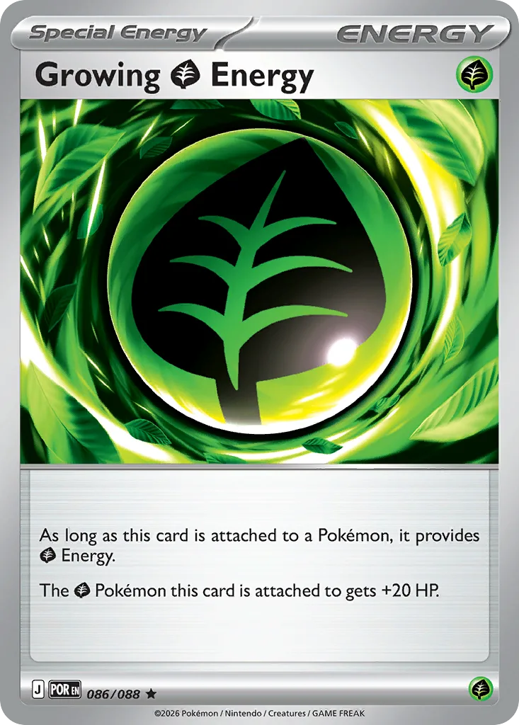 Growing Grass Energy - Holo (POR 086) – Perfect Order – Normal