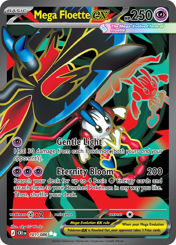 Mega Floette ex (CRI 101) – Chaos Rising – Normal