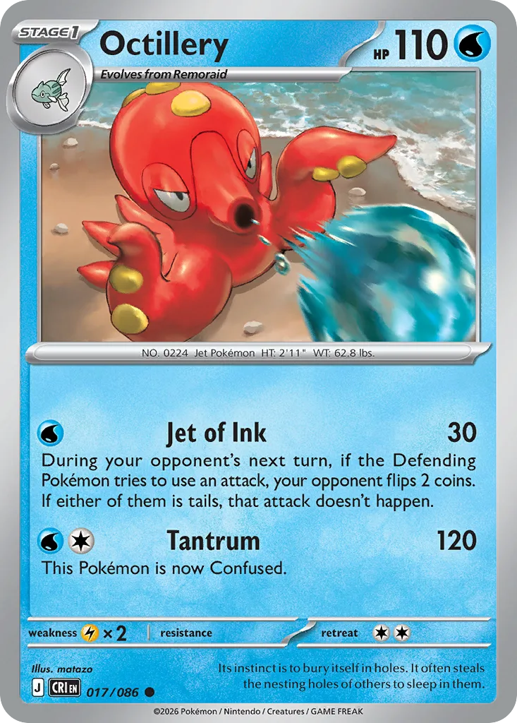 Octillery (CRI 017) – Chaos Rising – Normal