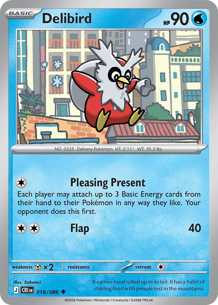 Delibird (CRI 018) – Chaos Rising – Normal