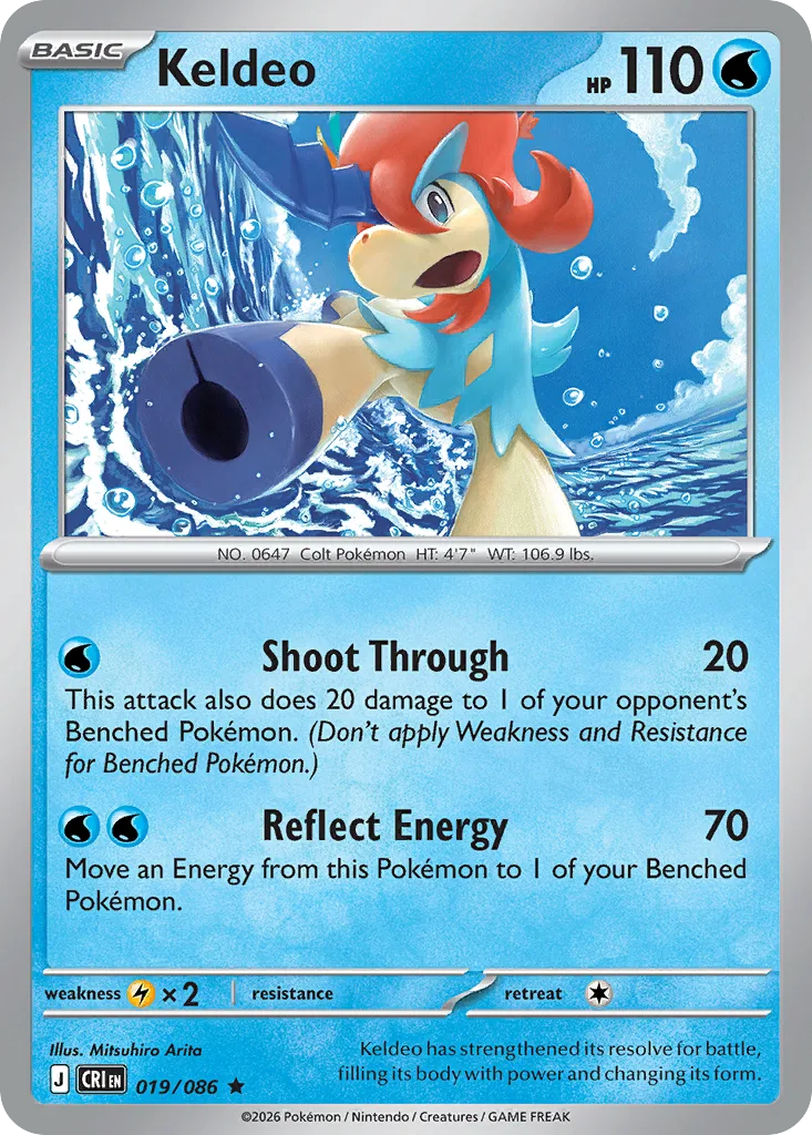 Keldeo (CRI 019) – Chaos Rising – Normal