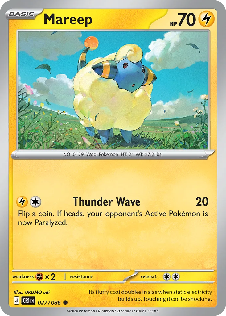 Mareep (CRI 027) – Chaos Rising – Normal
