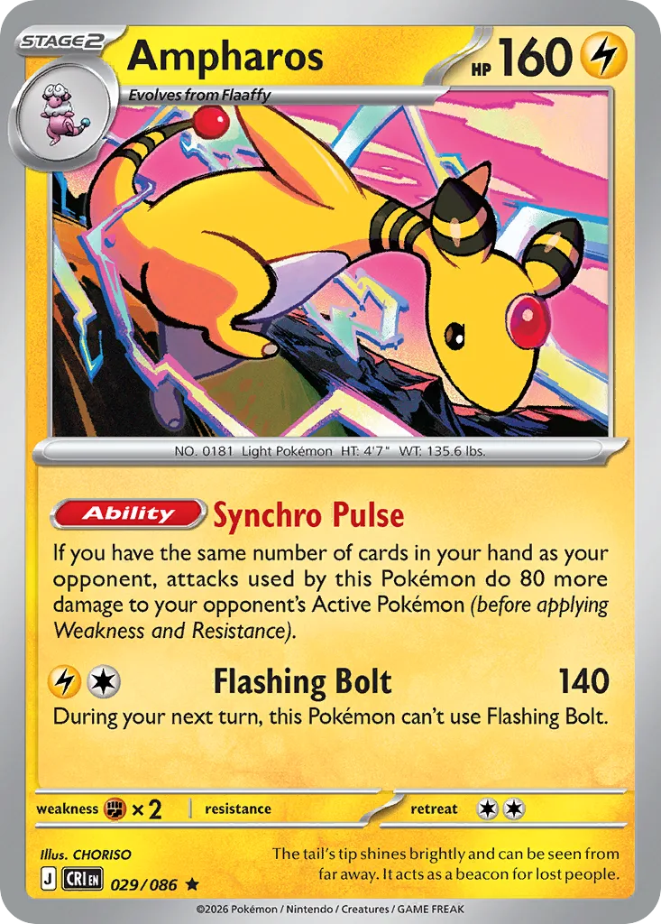 Ampharos (CRI 029) – Chaos Rising – Normal
