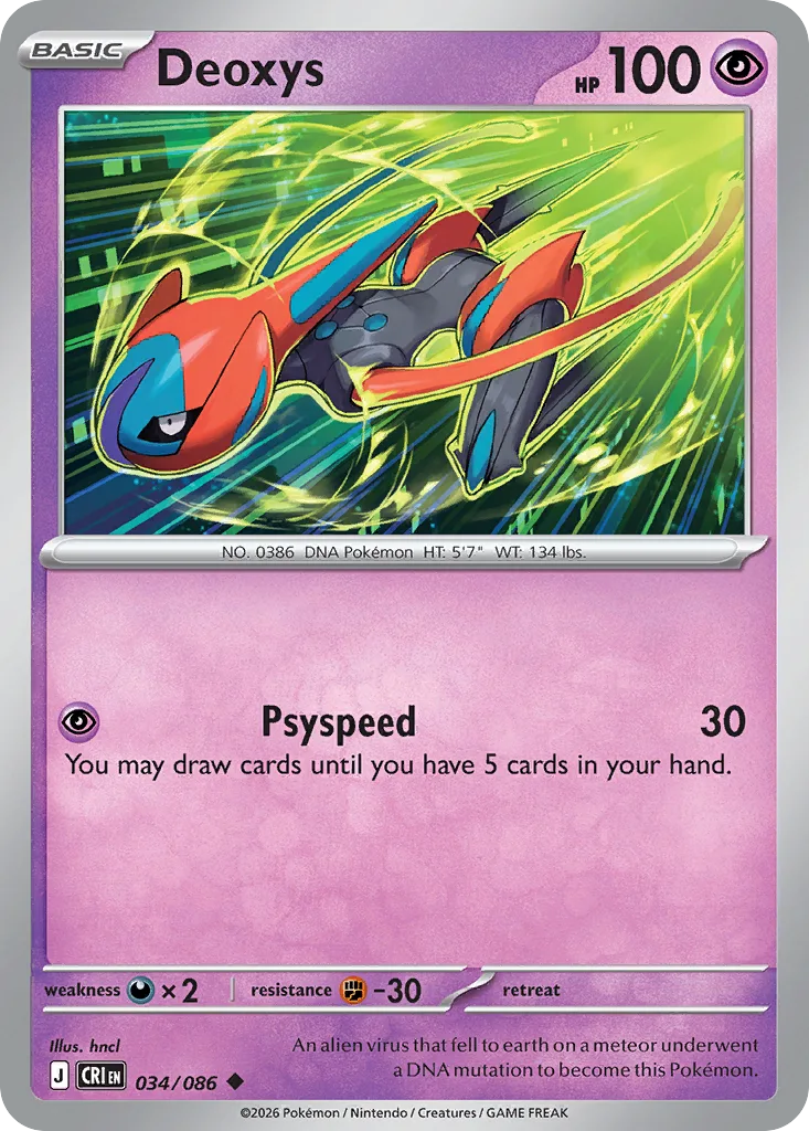 Deoxys (CRI 034) – Chaos Rising – Normal
