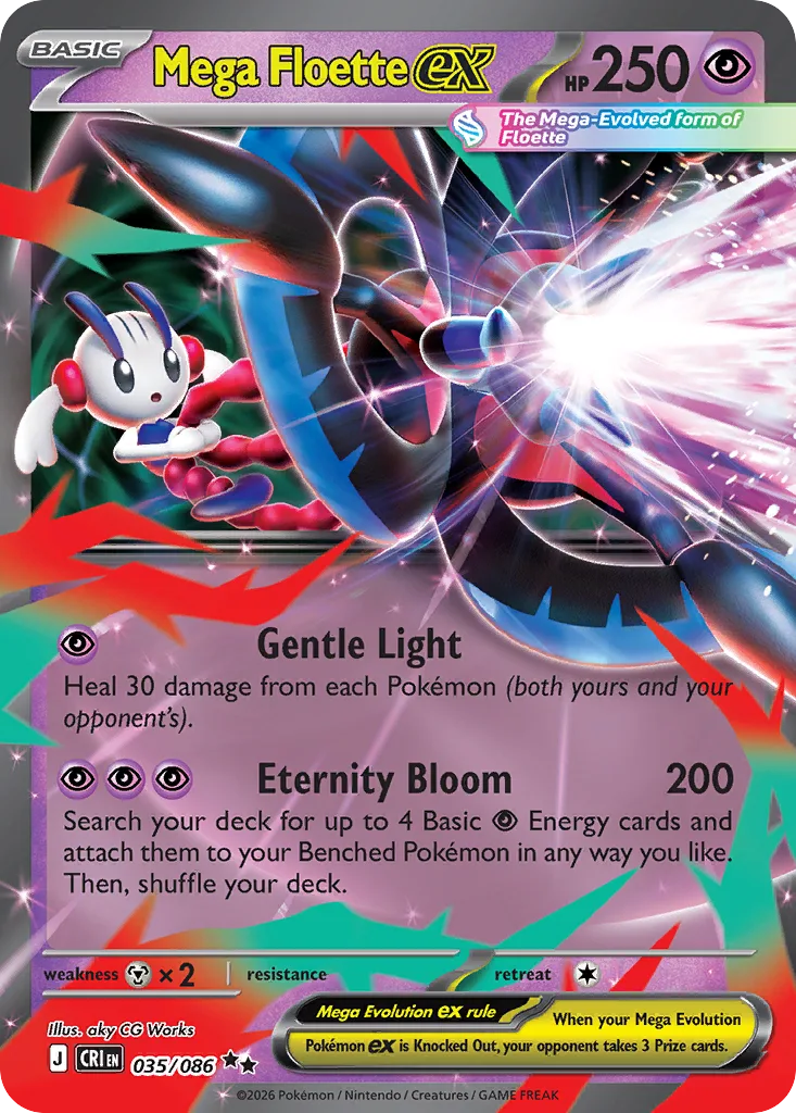 Mega Floette ex (CRI 035) – Chaos Rising – Normal