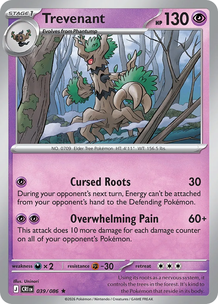Trevenant (CRI 039) – Chaos Rising – Normal