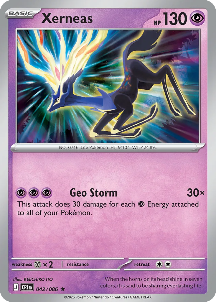 Xerneas (CRI 042) – Chaos Rising – Normal